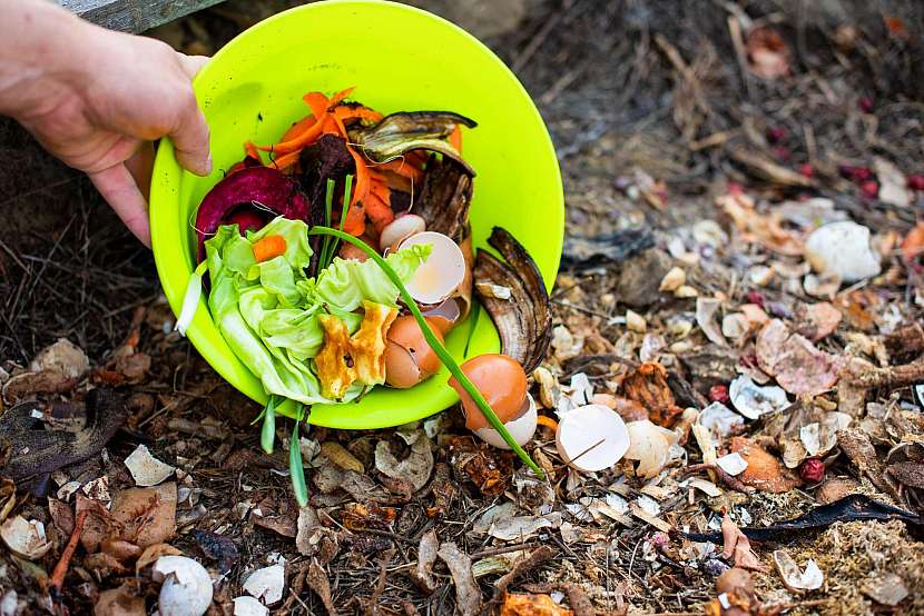 Na kompost můžete použít mnoho kuchyňského odpadu