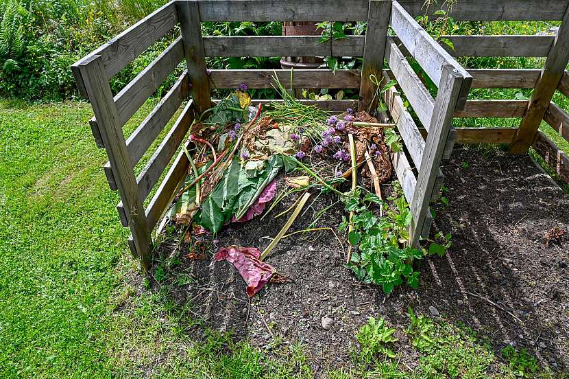 Velikost kompostu závisí na velikosti zahrady