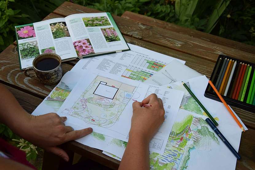 Škola zahradní architektury: Vymýšlíme základ zahrady, koncept a studii