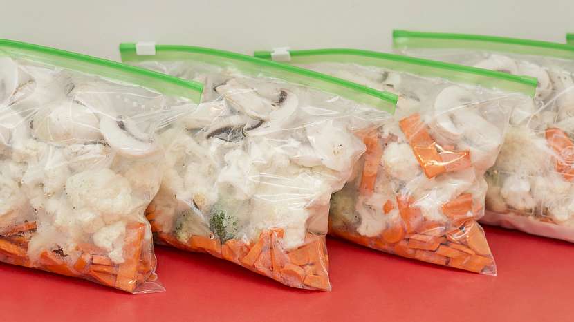 Zamrazené balíčky polévkové zeleniny