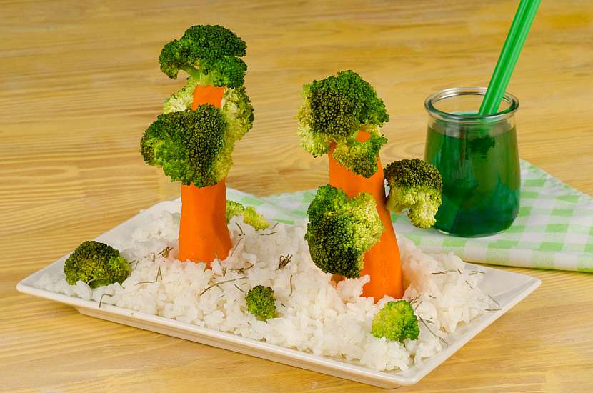 Šikovný nápad za použití brokolice a mrkve