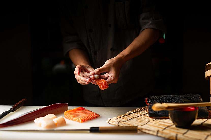 K výrobě sushi je třeba použít pouze čerstvé suroviny