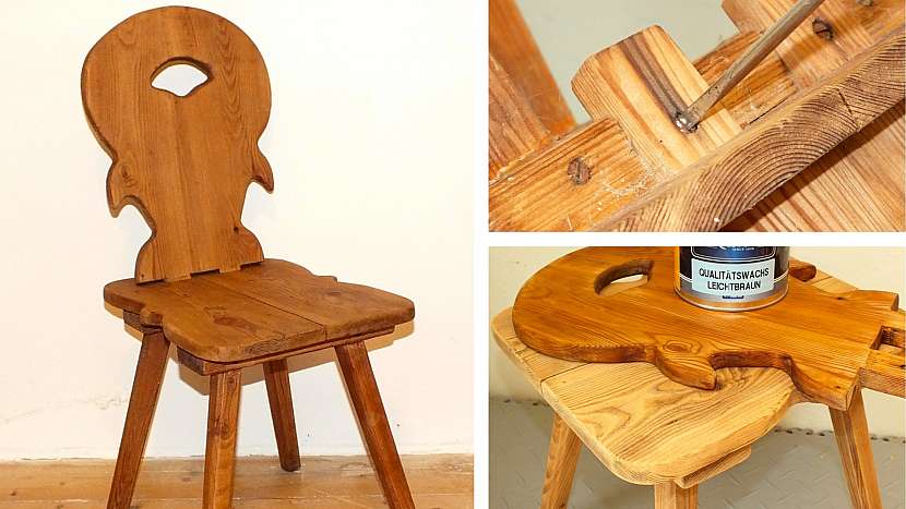 Jak zrenovovat dřevěnou židli?