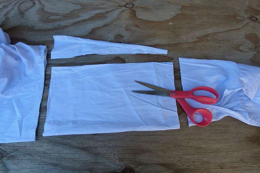 Vonný sáček s levandulí: nastříhejte košili