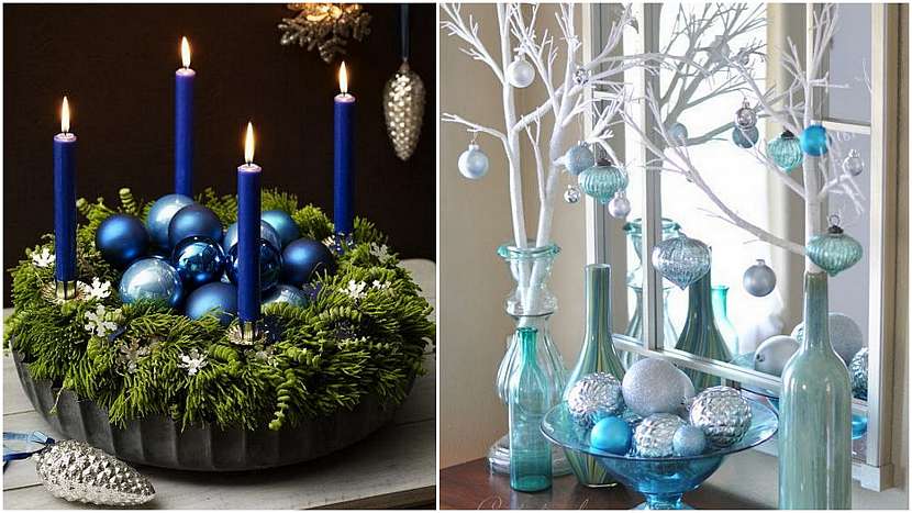 Vánoční barvy: modré značí optimismus a úspěch