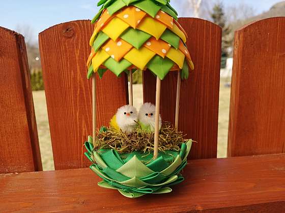 Vytvořte si podle našeho návodu patchworkové hnízdo pro kuřátka (Zdroj: Pavlína Wagnerová Málková)