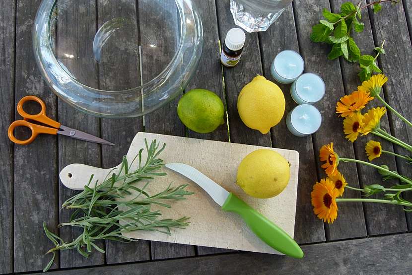Dekorační miska s citrusy
