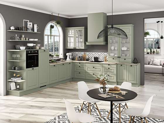 Troufnete si na modrou a zelenou kuchyň? (Zdroj: Oresi)