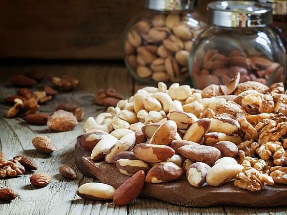 Selen v organismu nám dodají ořechové plody, nejvíce ho obsahují exotické para ořechy (Depositphotos (https://cz.depositphotos.com)
