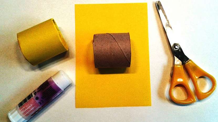 Připravte si papírové ruličky, barevné papíry a barevná pírka