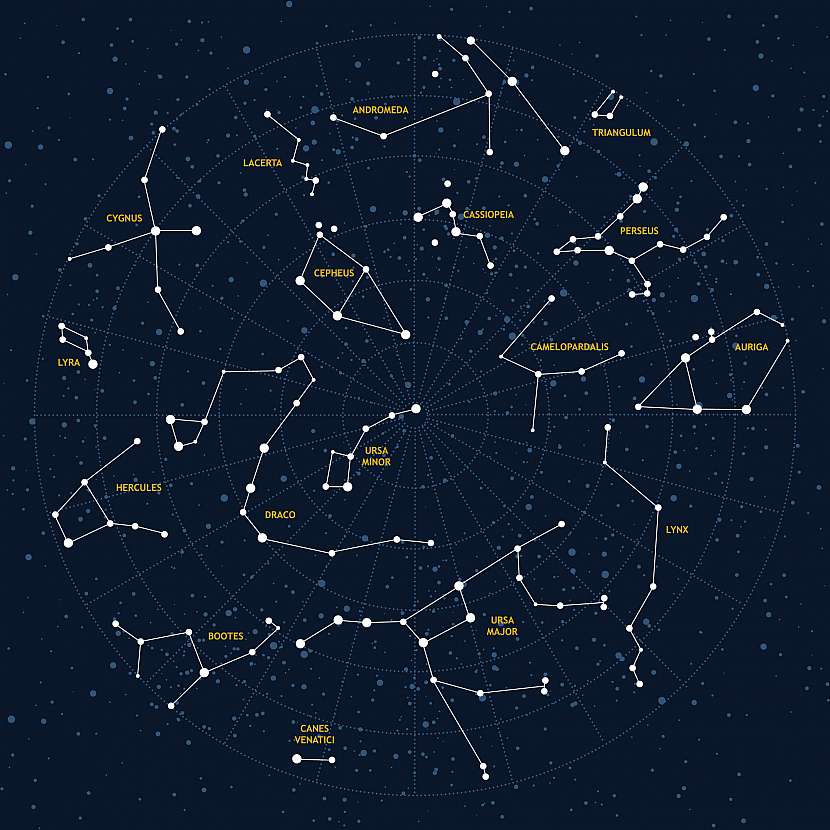 Namalujte si obraz “Svítící souhvězdí”, jež se inspiruje skutečnou mapou hvězd