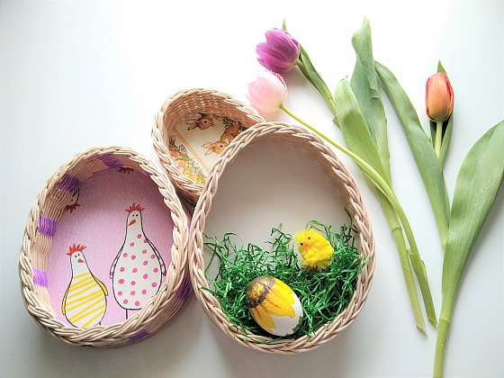 Upleťte si košíček ve tvaru vajíčka (Zdroj: Silva Pokorná)