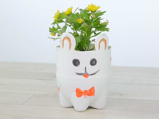 Vyrobte si květináč z obyčejné PET lahve (Zdroj: Publishers)