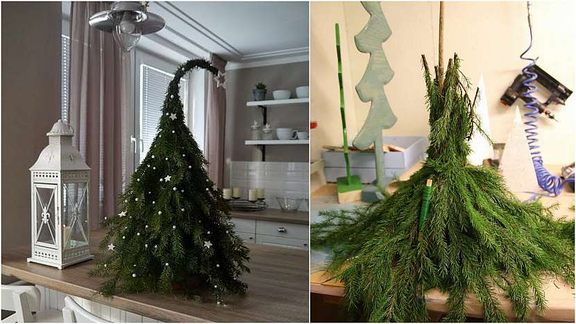 Jak si udělat vánoční stromek z větví?