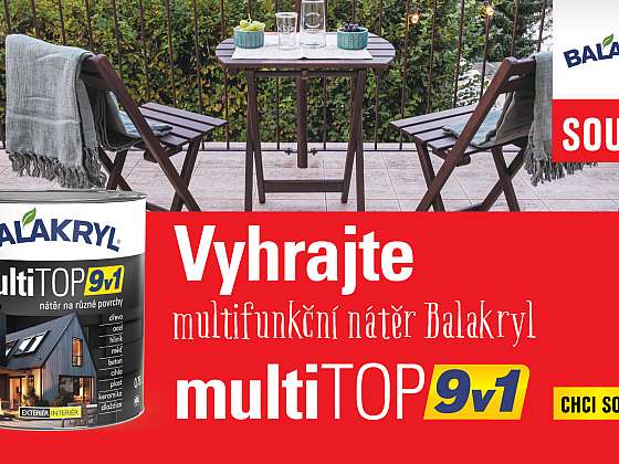Renovujete? Vyhrajte multifunkční nátěr Balakryl!