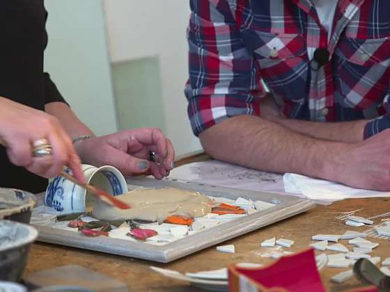 Vytvořte si krásnou mozaiku z rozbité keramiky
