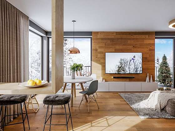 Horské apartmány jako inspirace pro milovníky přírodního designu