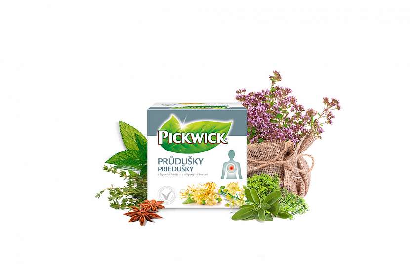 Čaj Pickwick na průdušky s lipovým květem