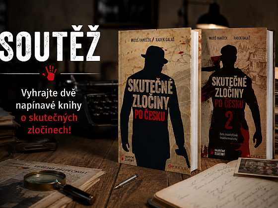 Otevřít článek/video: Vyhrajte knihy Skutečné zločiny po Česku 1 a 2