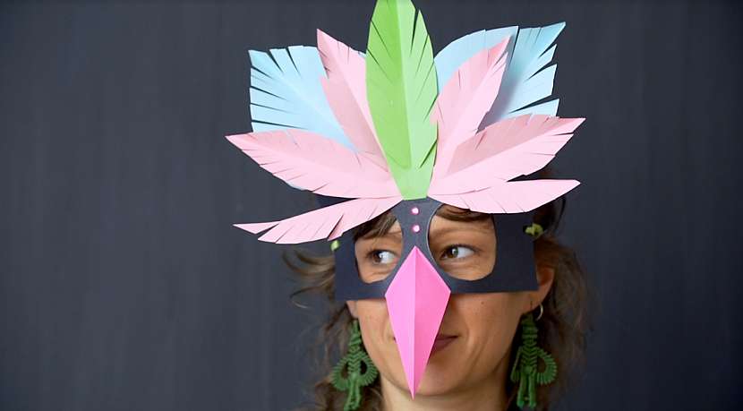 Maska pro děti na závěrečný prázdninový karneval
