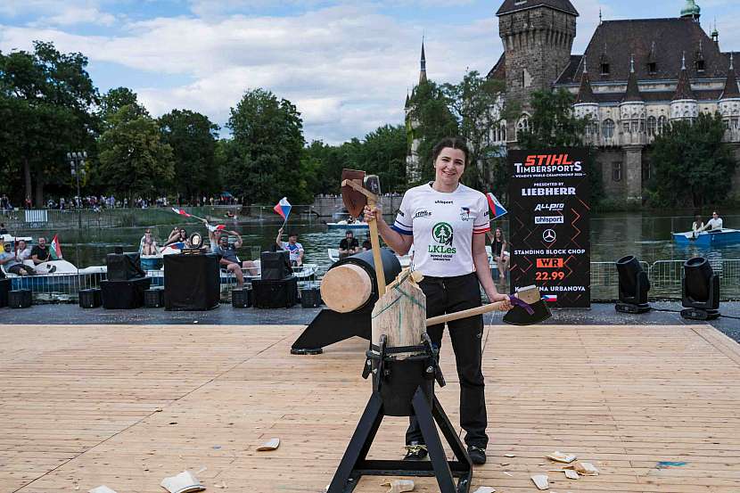 STIHL TIMBERSPORTS světový rekord Karoliny Budapešť, červen 2026