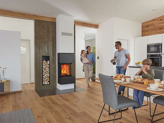 otevřít: Vytápění dřevem má své místo i v moderním interiéru