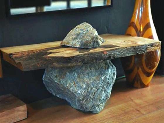 Reuse: Polička z kamene