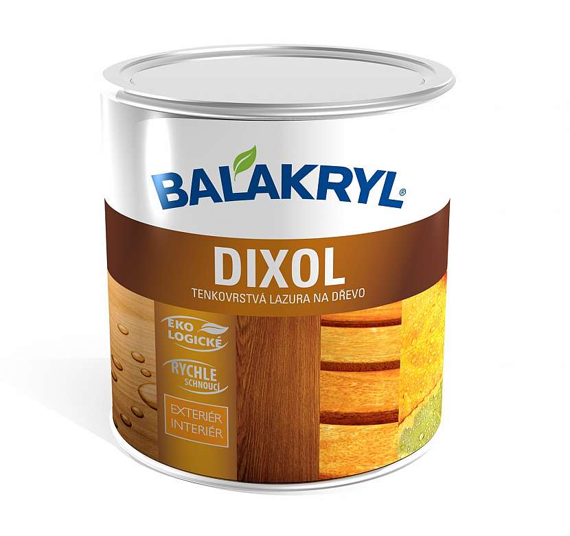 Balakryl DIXOL je tenkovrstvá lazura na dřevo