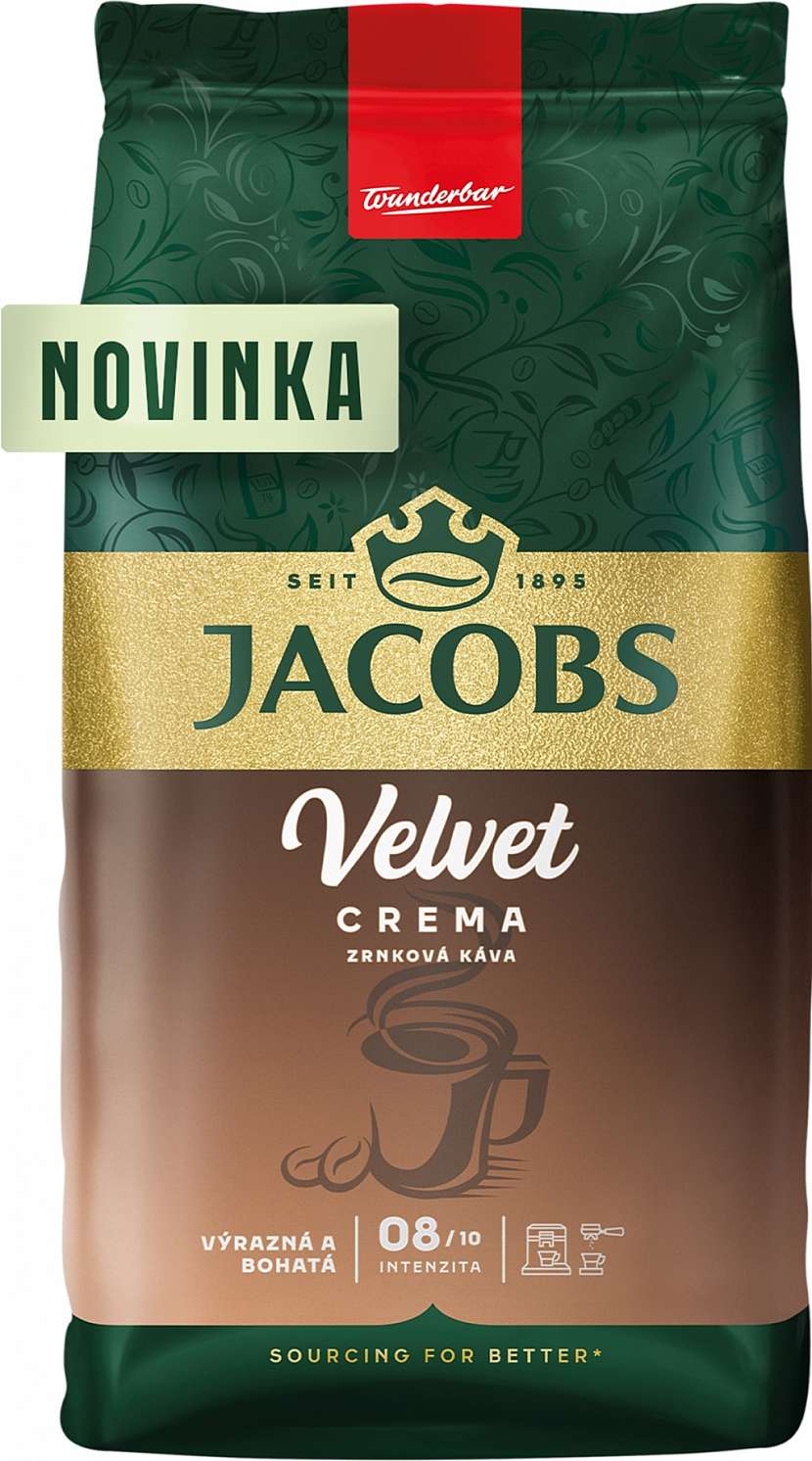 Zrnková káva JACOBS Velvet CREMA