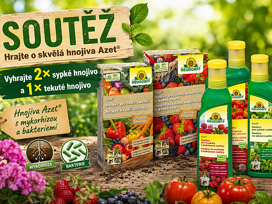 Otevřít článek/video: Soutěžte o hnojiva Azet Neudorff s mykorhizou a prospěšnými bakteriemi