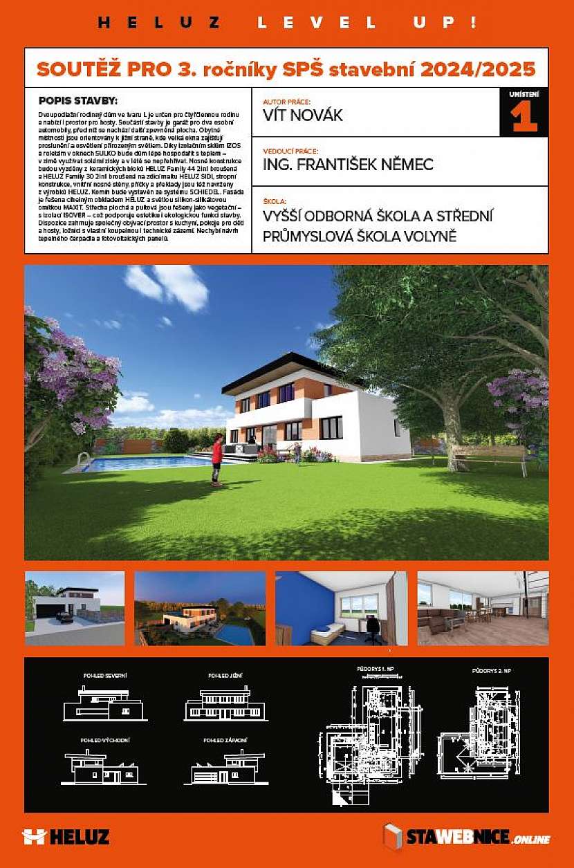 1. místo: Vít Novák, Vyšší odborná škola a Střední průmyslová škola, Volyně 