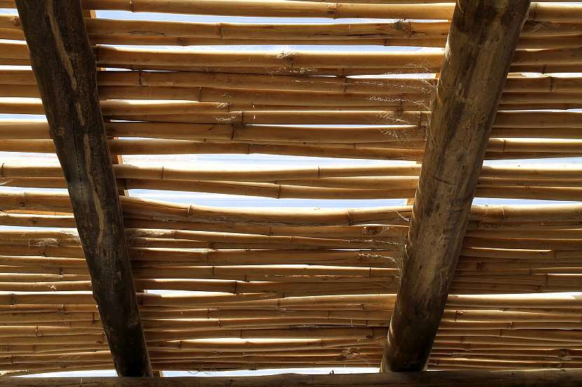 Střecha z bambusu