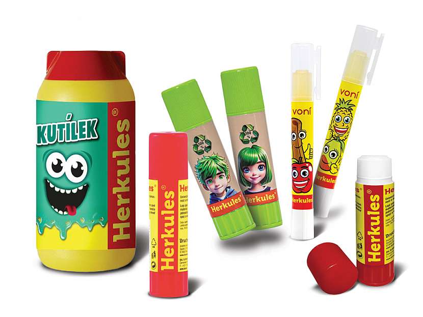 Herkules lepí papír, dřevo, korek, kůži, dřevovláknité materiály a další savé materiály