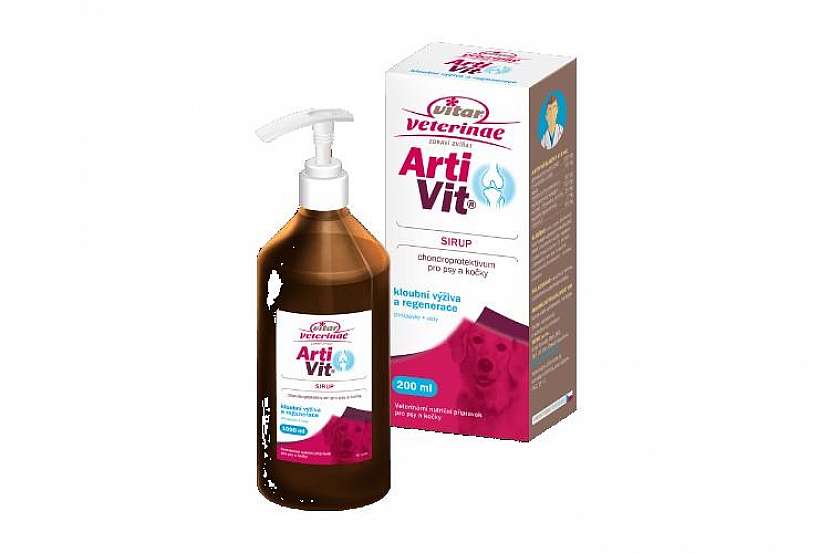 ArtiVit® Sirup obsahuje komplex látek důležitých pro kloubní výživu