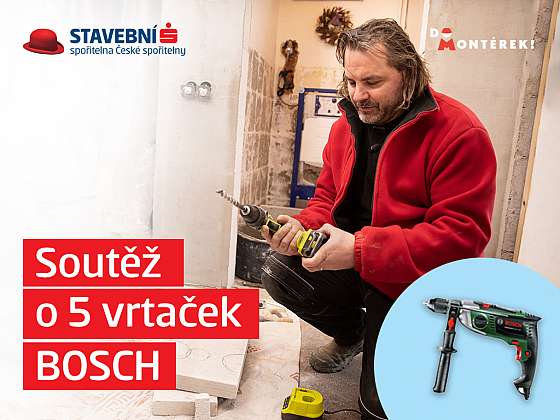 otevřít: Hrajte s Buřinkou o 5 vrtaček BOSCH pro domácí kutily