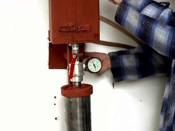 Detail tlakového ventil