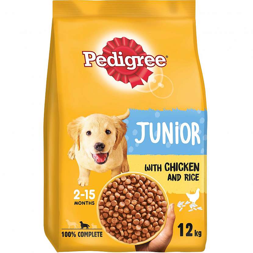 Pedigree Junior je kompletní krmivo pro štěňata a rostoucí psy od 2. měsíce
