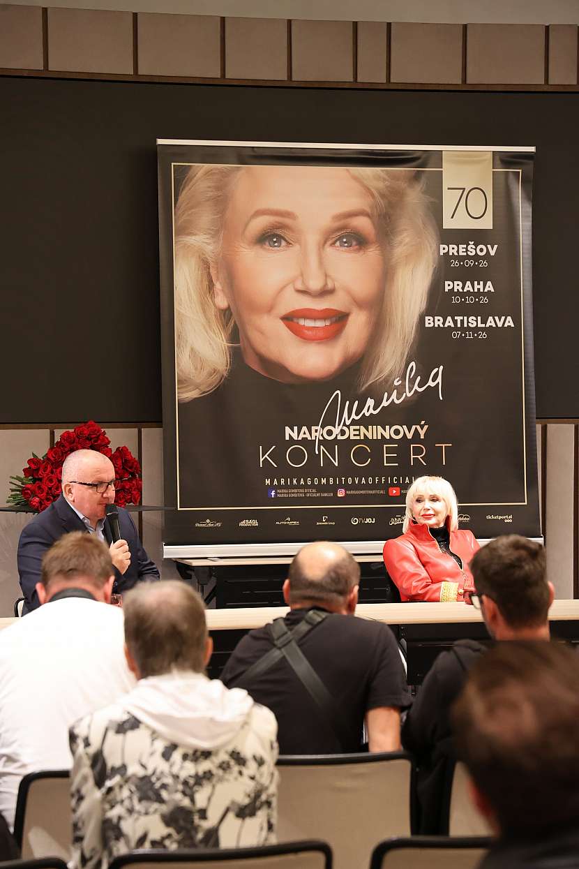 Tisková konference s Marikou Gombitovou o chystaném koncertu