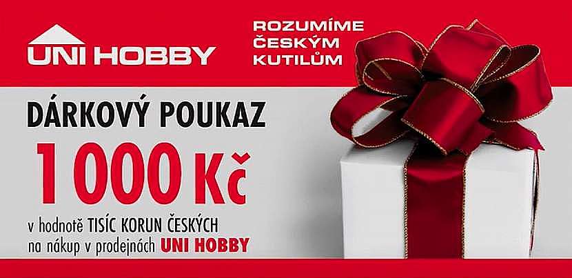 Poukaz na nákup zboží v hodnotě 1000 Kč
