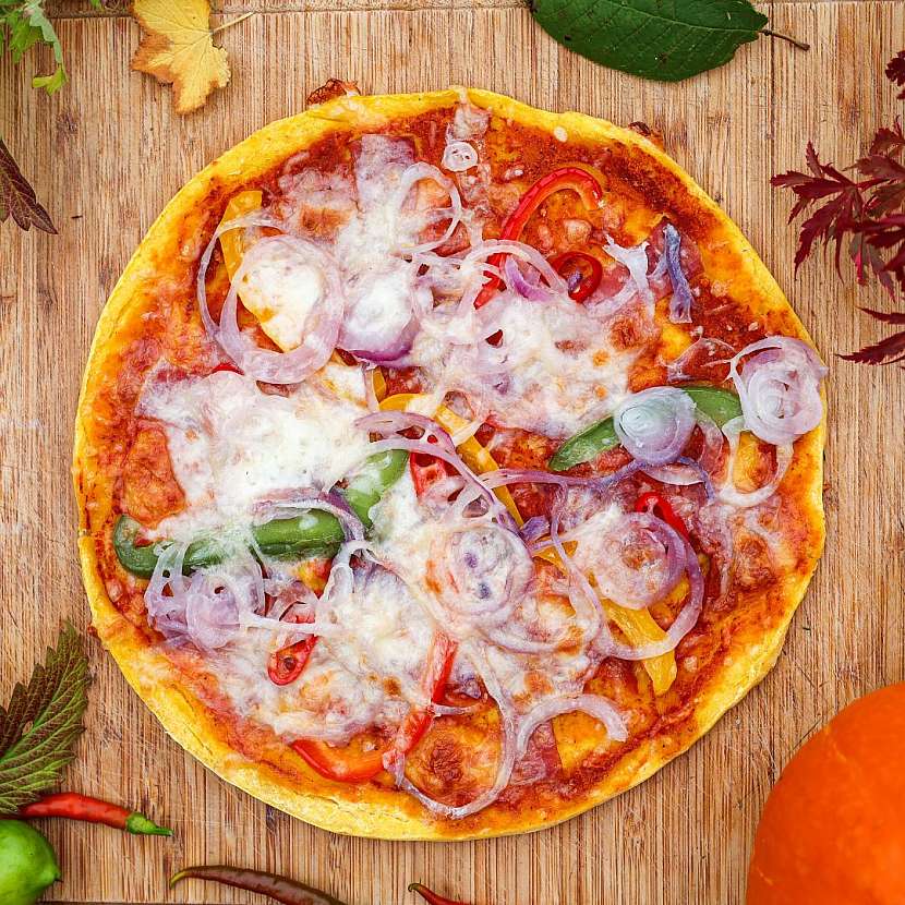 Dýňová pizza je chutná a vláčná