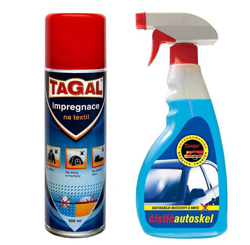 TAGAL Impregnace na kůži a textil a Tempo čistič autoskel
