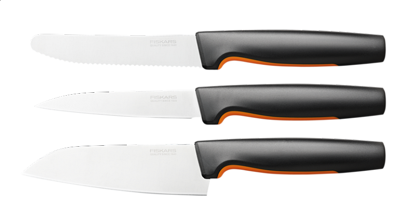 Každý nůž má odolnou čepel z japonské nerezové oceli