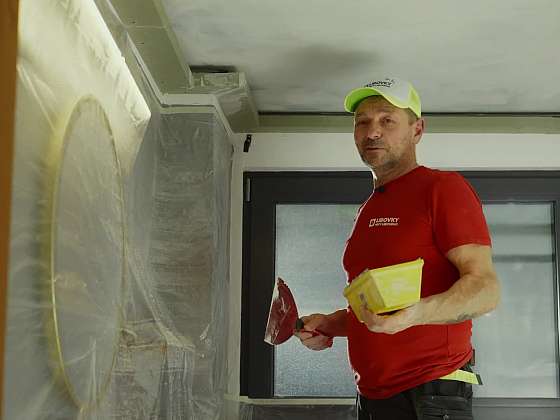 Renovace stropu v koupelně