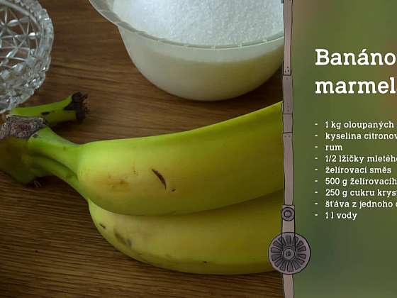 Recept na banánovou marmeládu.