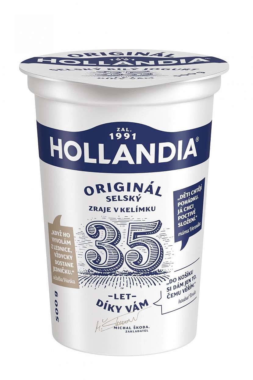Originál Selský bílý kelímek 35 let