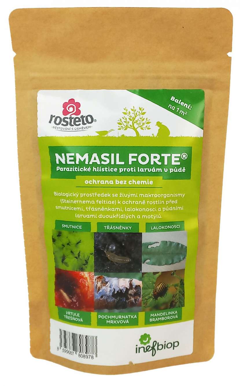 Nemasil Forte® je 100% biologický přípravek na ochranu rostlin před hmyzími škůdci, zejména těmi, kteří žijí v půdě