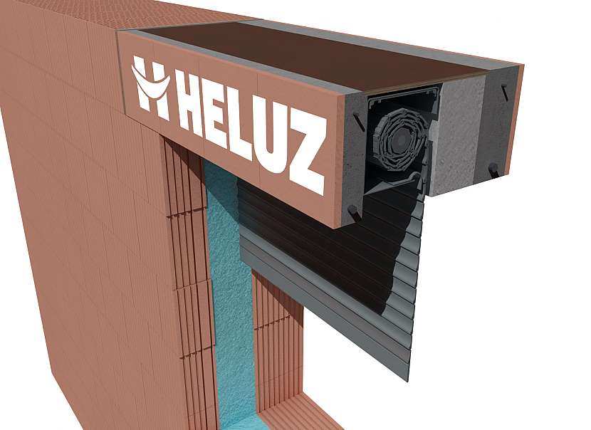 Překlady pro instalaci stínící techniky jsou nedílnou součástí uceleného cihelného systému HELUZ