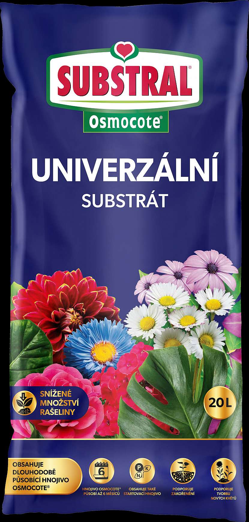 Substral Substrát s hnojivem Osmocote univerzální 20l