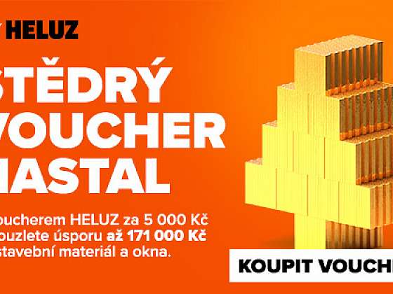 Štědrý voucher nastal: Vánoční akce HELUZ nabízí úsporu až 171 000 Kč