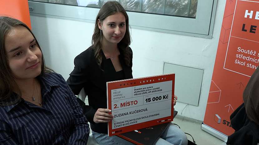 2. místo Zuzana Kučerová, vedoucí práce: Ing. Aleš Kaňkovský, Střední průmyslová škola stavební, České Budějovice
